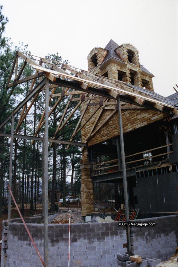 Tabernacle of Our Lady's Messages under construction, February 1994