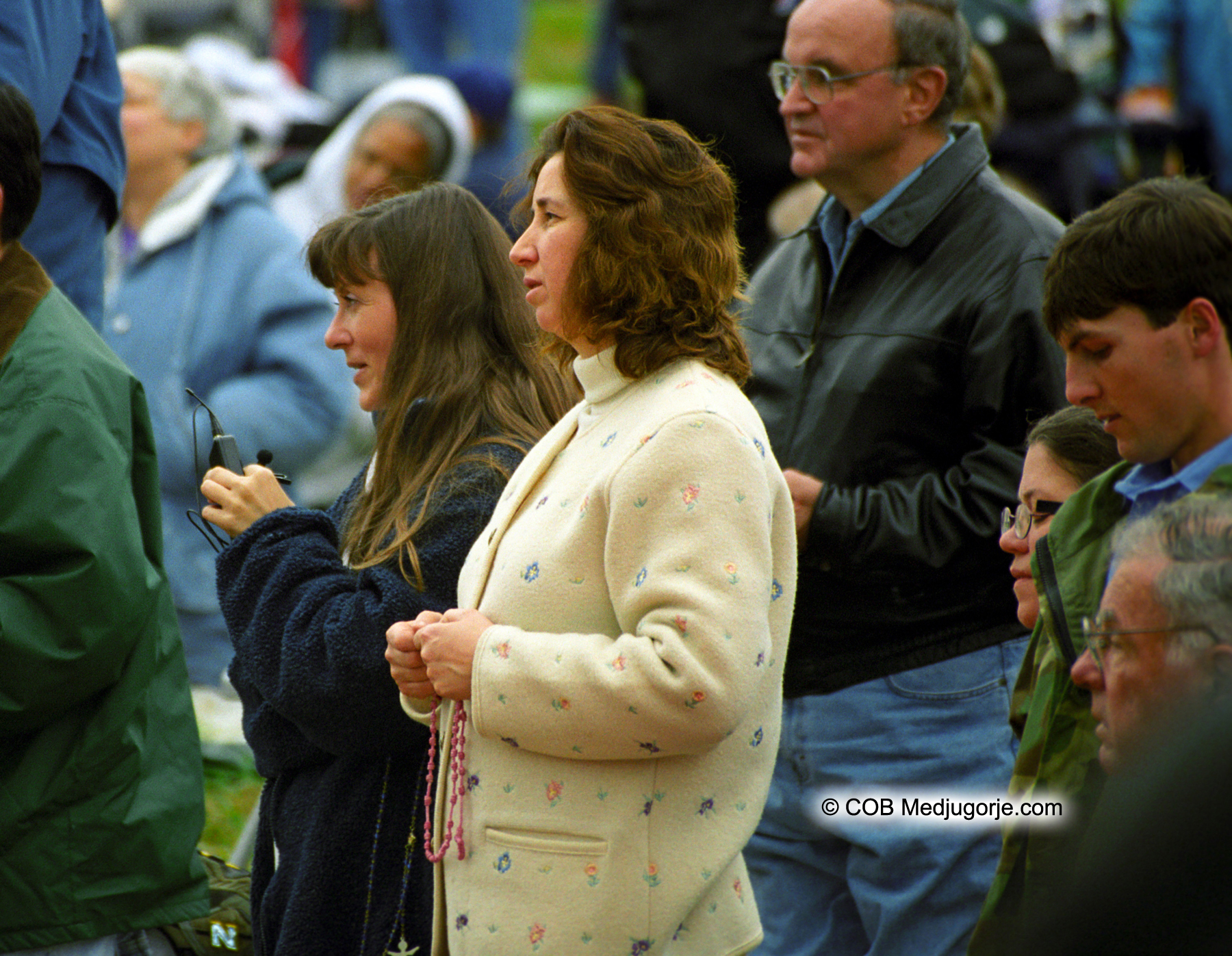 marija at the Field of Apparitions, December 2001