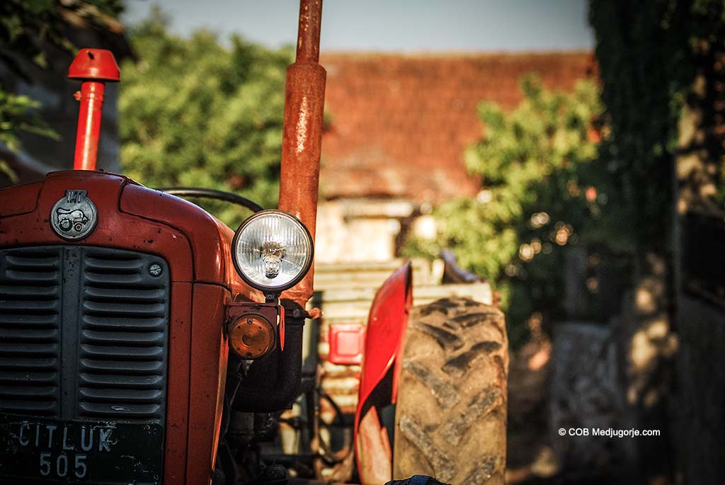 An old tractor in Medjugorje