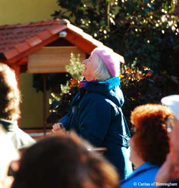 Pilgrims listen to Medjugorje visionary Mirjana's testimony