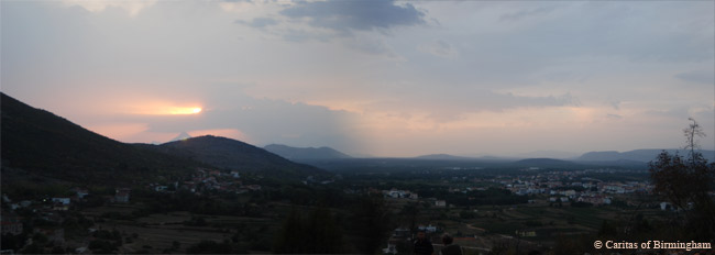 Sunset from Apparition Mountain Medjugorje