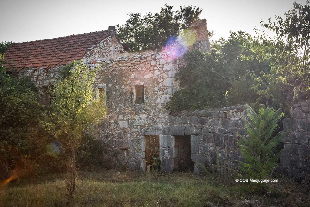 Old crumbling house in Medjugorje