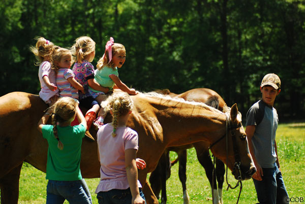 kids on horse