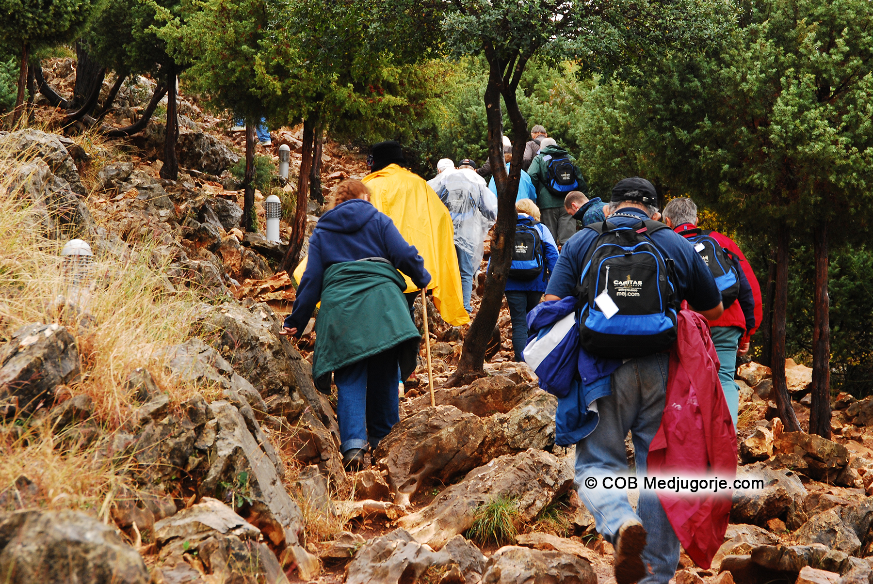 BVM/Caritas Pilgrims Climbing Apparition Hill