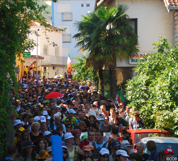 Crowd in Medjugorje Streets
