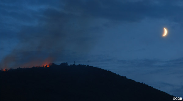 Fire on Cross Mountain