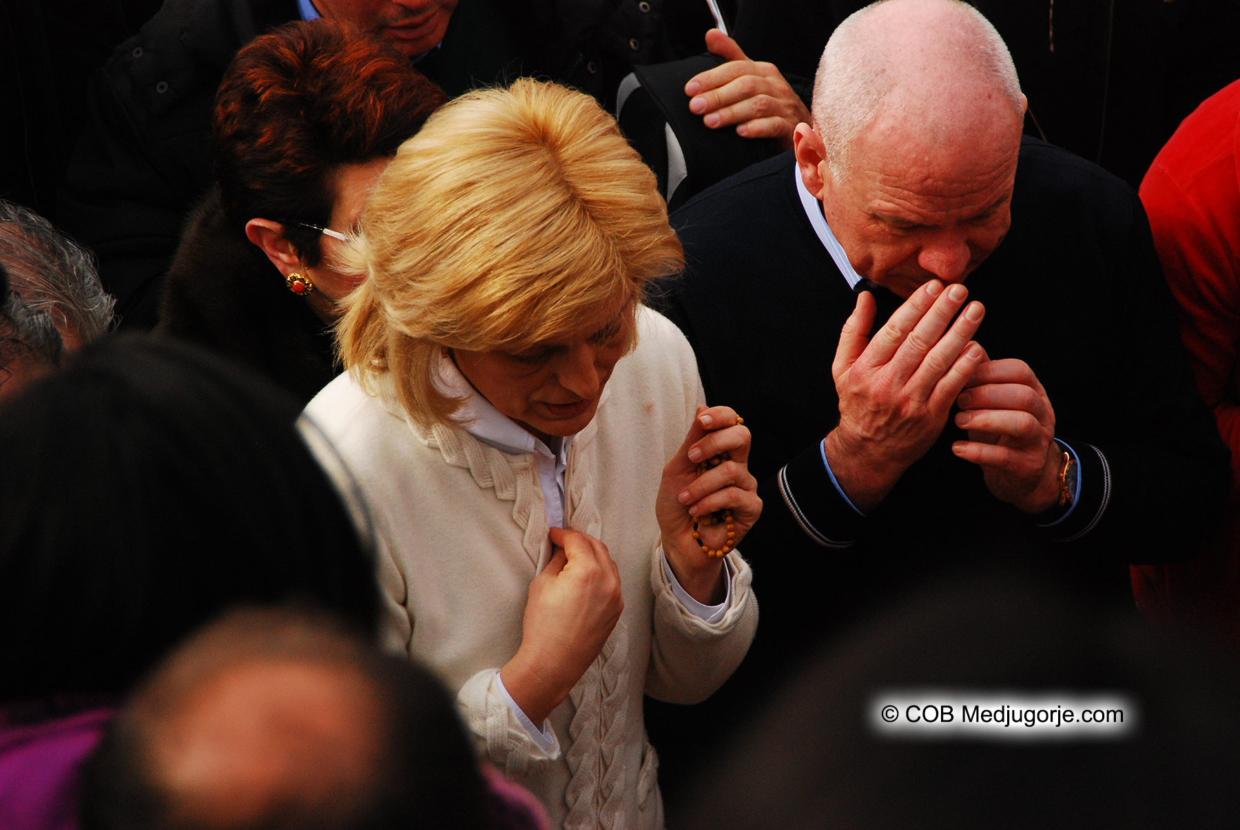 Medjugorje visionary Mirjana after apparition on march 18, 2010