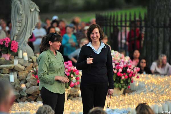 Medjugorje visionary Marija speaks about Our Lady's apparition in the field of apparitions