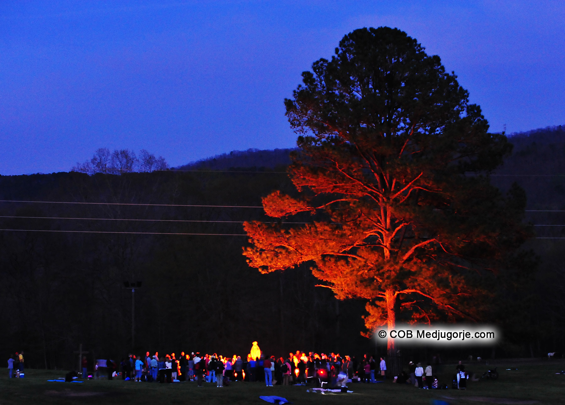 Pilgrims prepare for apparition in the field of apparitions march 22, 2011