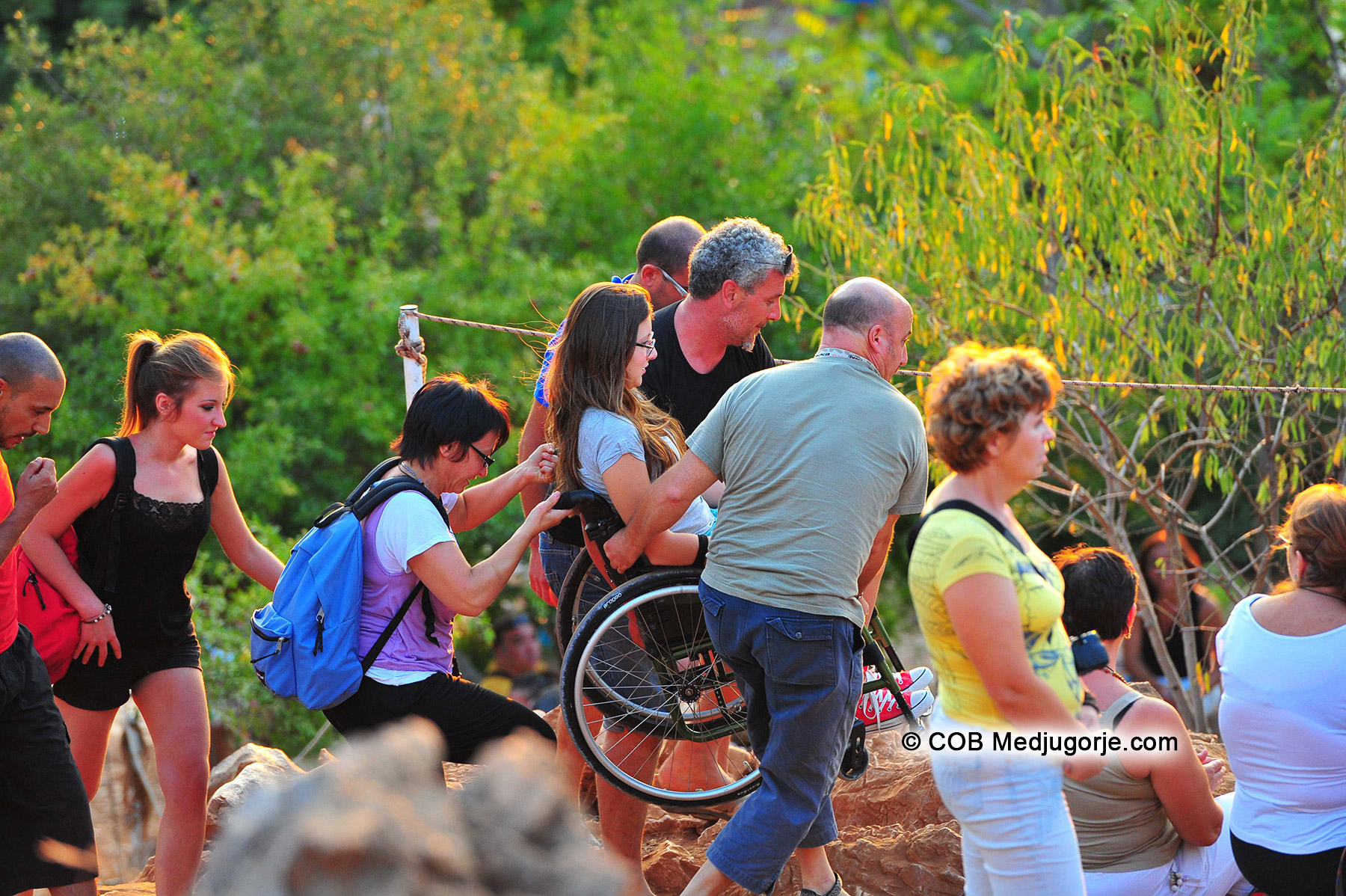 Carry the wheelchair Ivan Prayer Group August 17, 2012