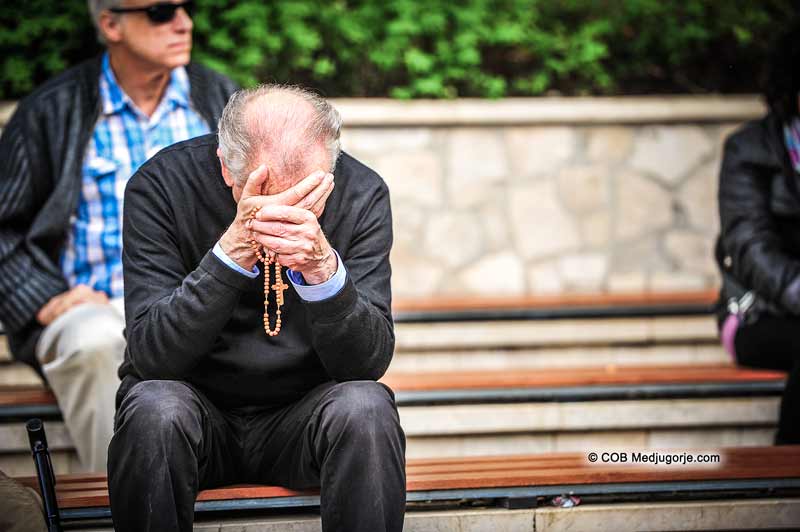Praying the Rosary in Medjugorje
