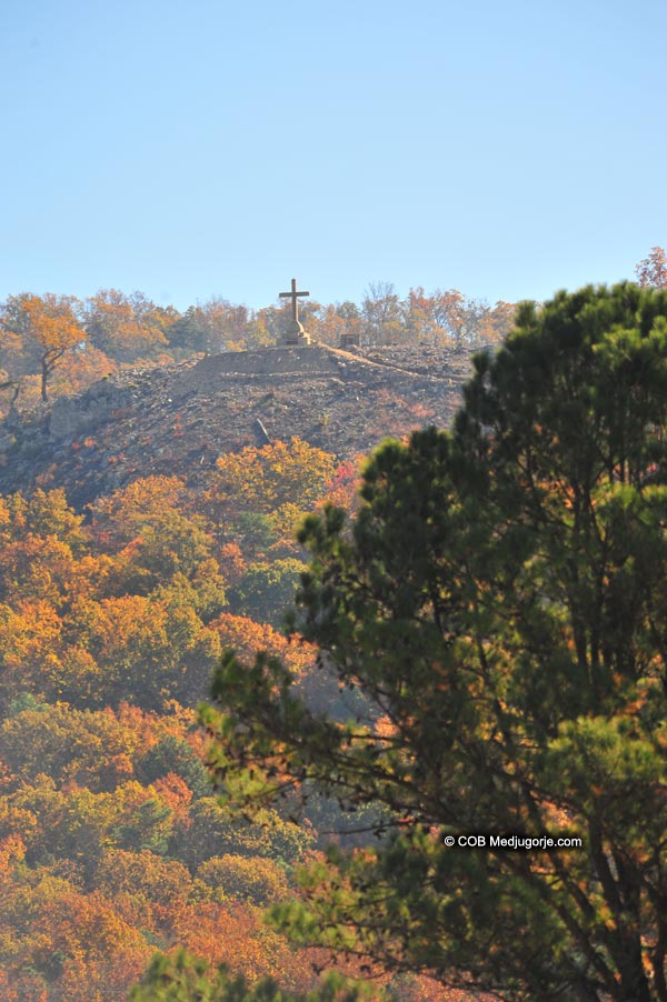 Cross at Caritas in Fall Colors