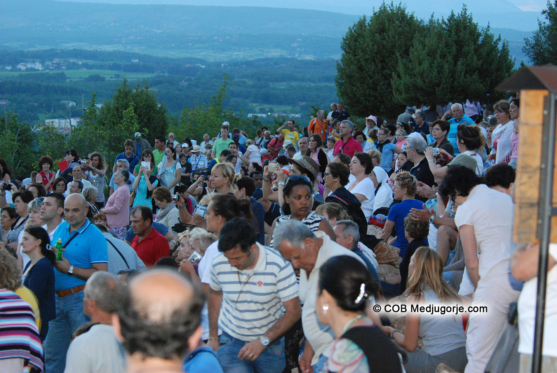 Pilgrims in Medjugorje June 24, 2013