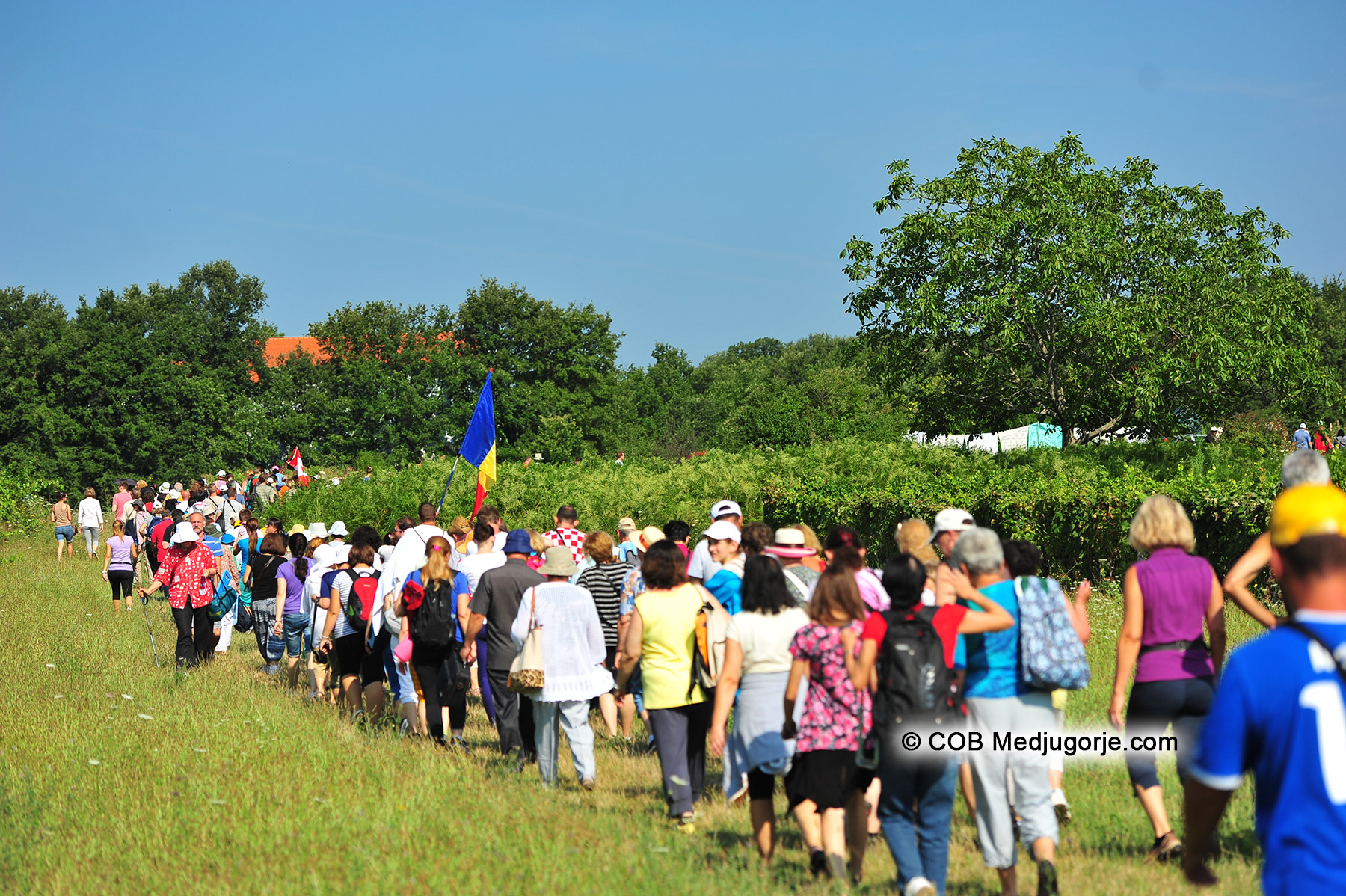 Pilgrims at Mirjana's apparition of Our Lady August 2, 2014