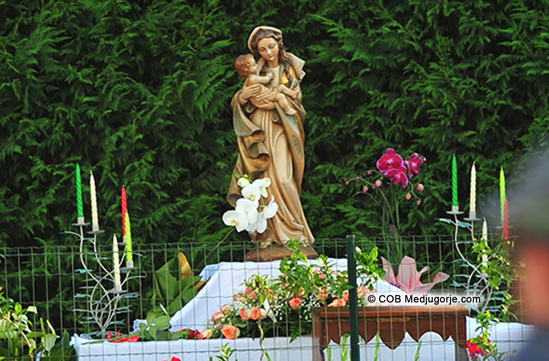 Statue at Marija's Chapel in Medjugorje August 5, 2014