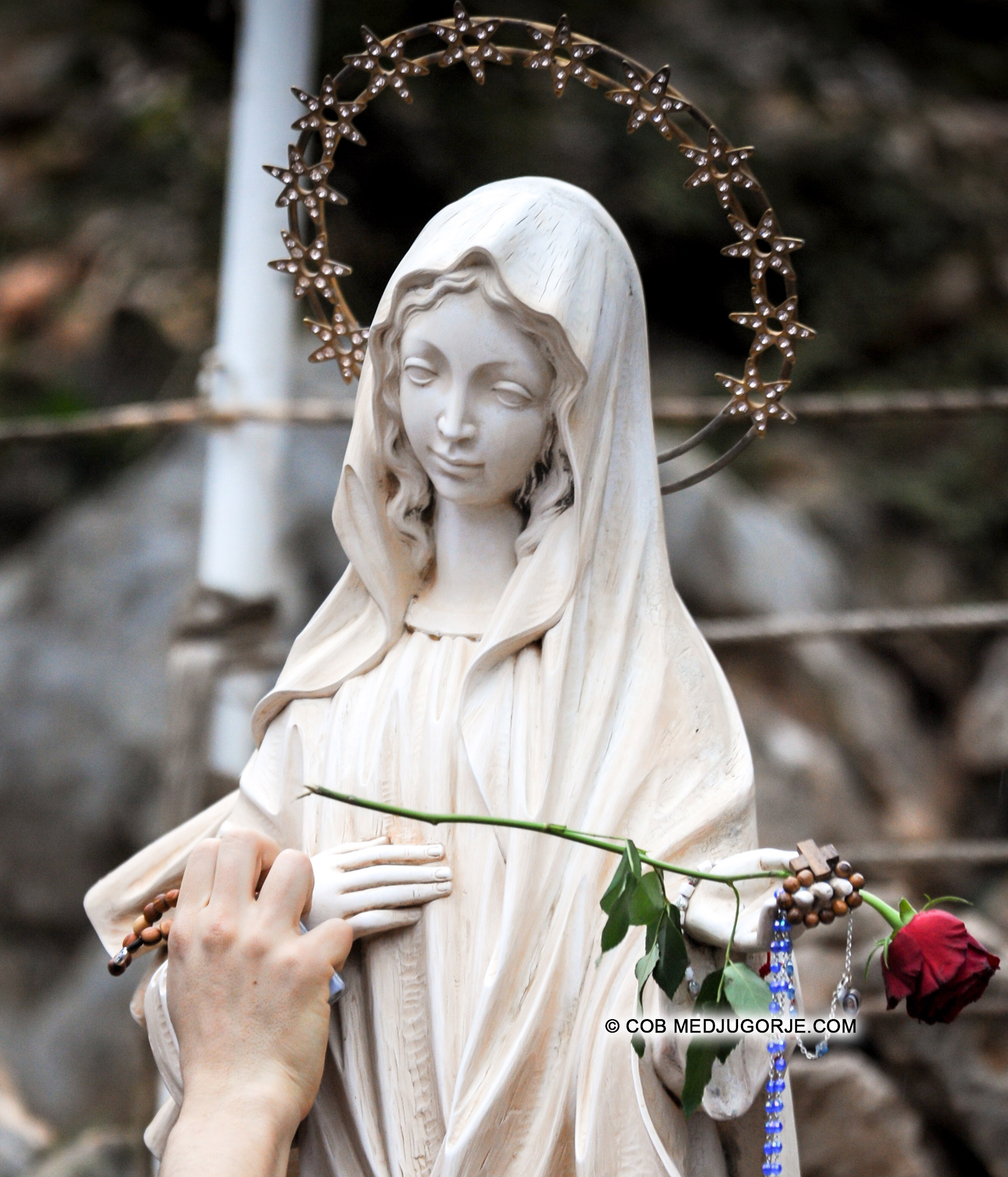 Our Lady at the Blue Cross in Medjugorje
