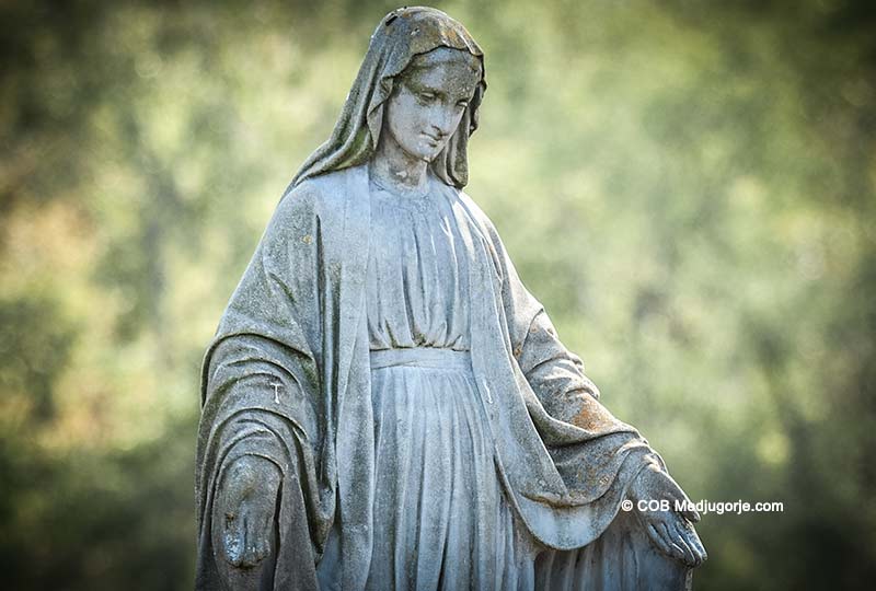 Statue in the Field of Apparitions, October 20, 2019