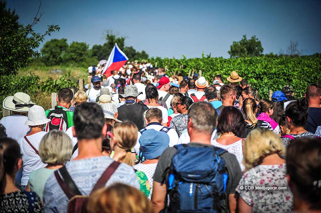 Thousands of pilgrims in Medjugorje August 2, 2019