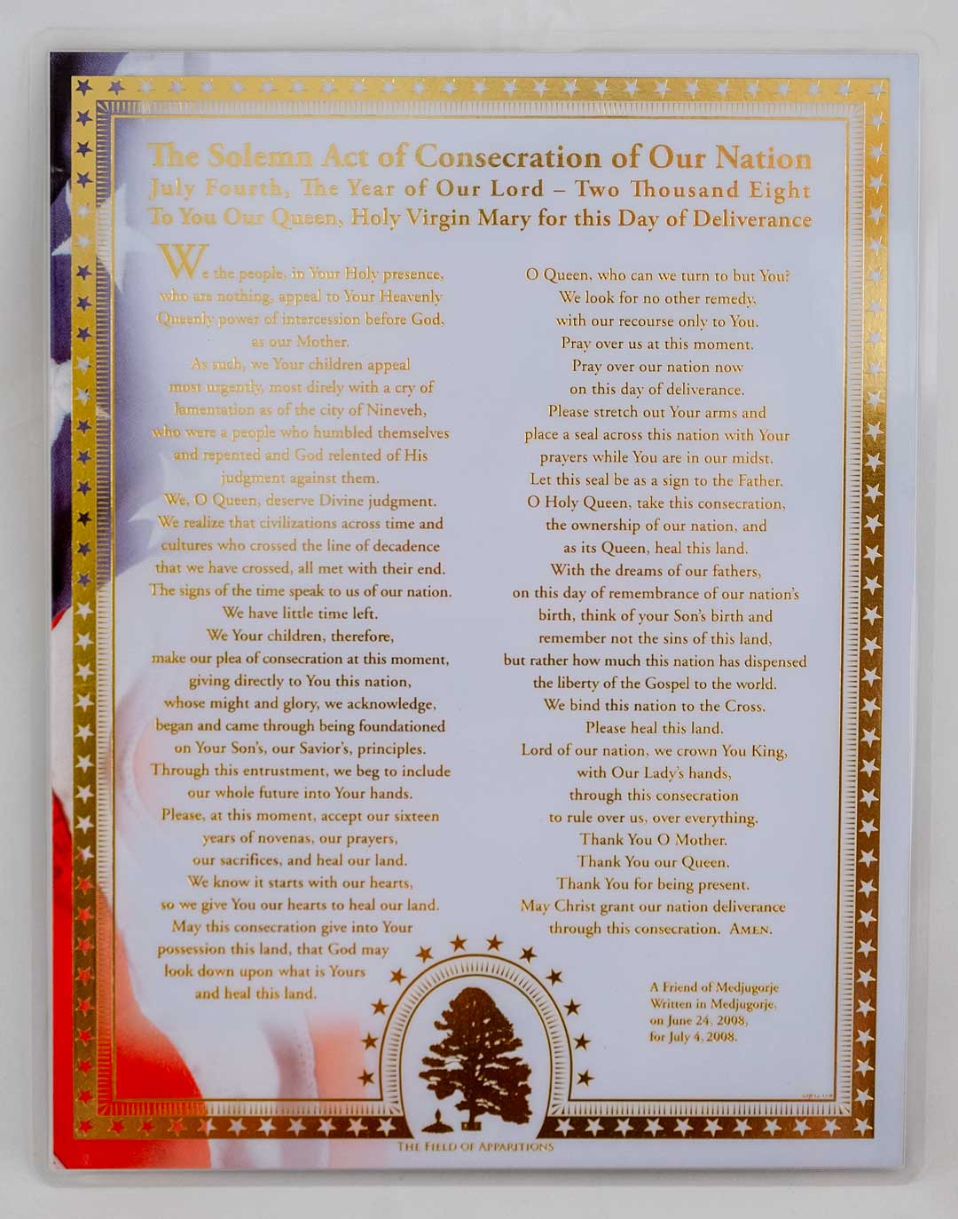 Solemn Act of Consecration of Our Nation