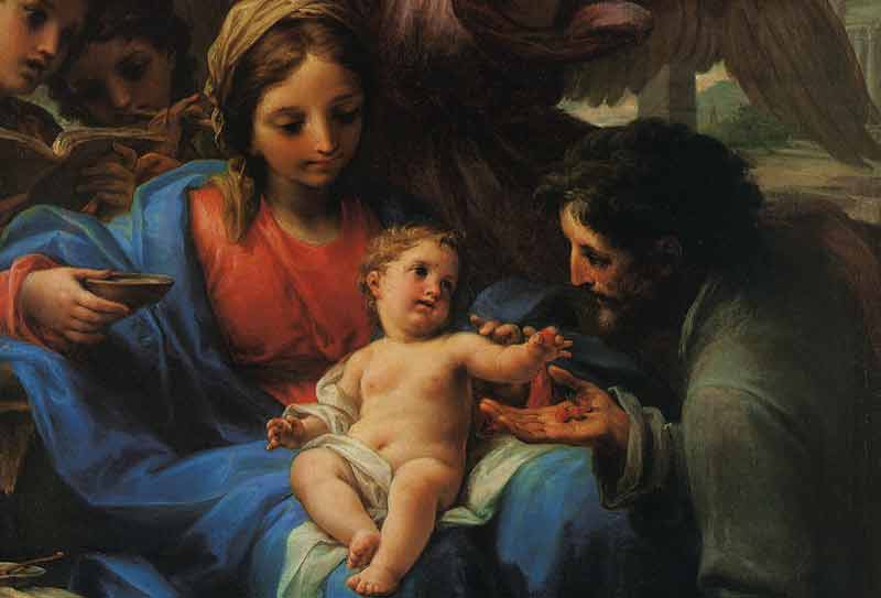 The Holy Family in the flight to Egypt