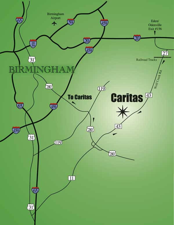 Map to Caritas