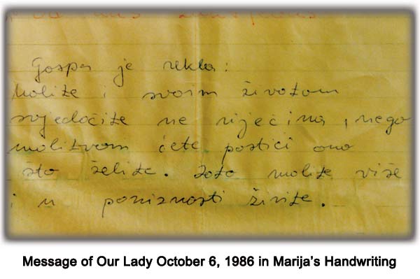 Marija's handwriting