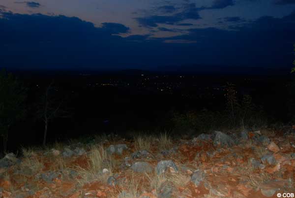 A view of the village of Medjugorje taken from Apparition Hill, September 11, 2009