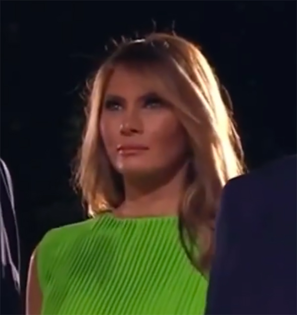 Melania Trump listens to the Ave Maria at the Republican National Convention 2020