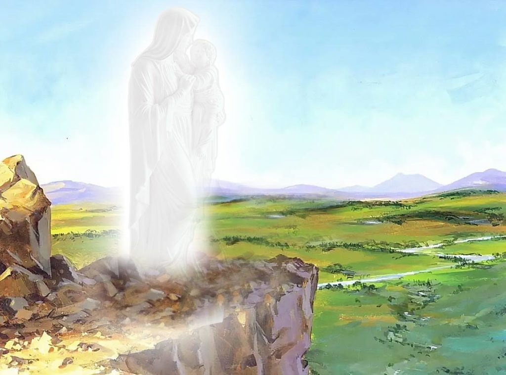 Our Lady overlooking the Promised Land