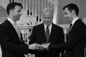 Biden officiating the "marriage' of two man, August 1, 2016